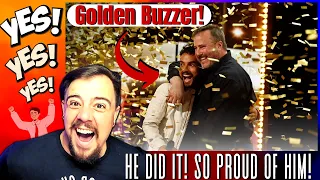 REACTING TO | Golden Buzzer: Gabriel Henrique's impressive high notes STUN Sofia Vergara