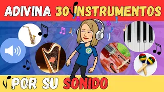 🎷🥁 Adivina 30 INSTRUMENTOS MUSICALES 🎻 por su SONIDO