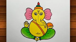Ganesh ji Ki Drawing || Ganesh Chaturthi Special Drawing || Ganpati Bappa Drawing.