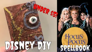 Halloween Disney DIY | HOCUS POCUS SPELLBOOK | Under $5!