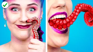 12 Funny Mermaid Hacks in School | Disney Princess School Pranks & DIY Supplies Ideas