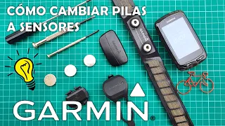 Cómo CAMBIAR PILAS de sensores GARMIN | QUITAR y reemplazar la BATERIA del sensor