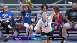 #14 Creighton Volleyball Highlights vs. High Point - 9/15/23