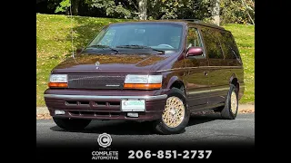 SOLD!!!  1994 Chrysler Town & Country AWD Loaded Excellent Condition Impossible To Duplicate!