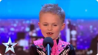 Six-year-old Oscar DAZZLES with incredible Irish dancing! | Auditions | BGT 2018