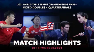 Lin G./Zhang L. vs Lebesson E./Yuan J. | 2021 World Table Tennis Championships Finals | XD | QF