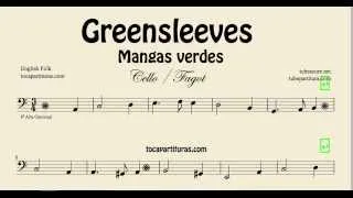 Greensleeves Sheet Music for Cello and Bassoon What child is this Mangas Verdes