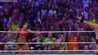 John Cena & Nikki Bella vs The Miz & Maryse Wrestlemania 33 Full Match HD
