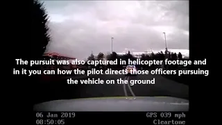 Helicopter footage released of dangerous driver who led police on pursuit through Northumberland