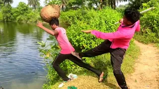 TRY TO NOT LAUGH CHALLENGE Must watch new funny video 2024_by fun sins।village boy comedy video