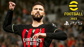 eFootball 2023 PS5 | Milan vs Napoli | San Siro | Serie A 22/23 | 4K Gameplay