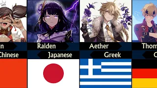 GENSHIN IMPACT Characters and Their Nationalities