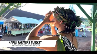 Re-opening of Napili Farmers Market, West Side Maui, Hawaii