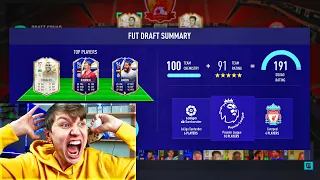 WORLDS FIRST 191 RATED FUT DRAFT!! - FIFA 21