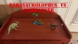 Dinosaur Battle Brawl Round 1, Battle 16:Parasaurolophus vs Utahraptor