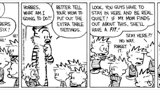 Calvin and Hobbes: Scientific Progress goes Boink