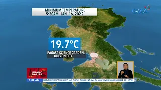 Weather update as of 6:02 a.m. (January 17, 2022) | UB