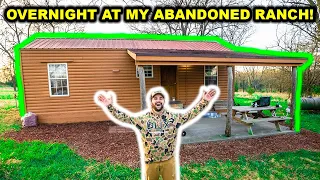 My FIRST TIME Staying OVERNIGHT at the ABANDONED High-Fence RANCH!!!