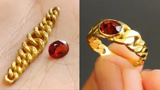 how chain ring is Made  - handmade jewellery