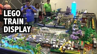 Massive LEGO Train City Built by 15 People | Texas Brick Railroad