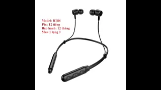 Tai nghe bluetooth thể thao BT86 bảo hành 12 tháng