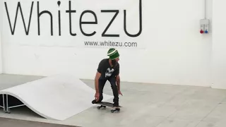 Back Side Bottom Turn Re-entry with surfskate in a spot built with Whitezu Surfskate Waves