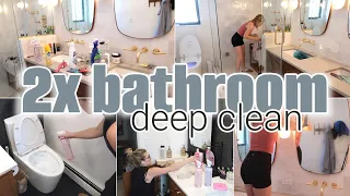 SATISFYING BATHROOM DEEP CLEAN | CLEANING GROSS BATHROOMS | DEEP CLEAN WITH ME | DENISE BANGIYEV