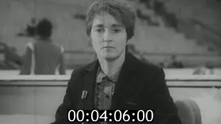 FIGURE SKATING COACH I. MOSKVIN; SOVIET UNION GYM TRAINING, INTERVIEW WITH COACH T. MOSKVINA 1983