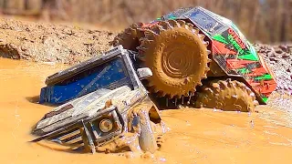 Sherp and Jeep and Mercedes Extreme MUD 4x4