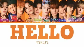 TREASURE (트레저) ‘HELLO’ Lyrics (Color Coded Lyrics) [Han/Rom/Eng]