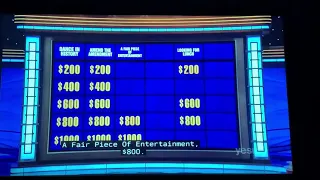 Jeopardy, Amy Schneider Day 2 - 1st Daily Double (11/18/21)