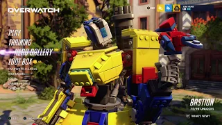 Overwatch Bastion Brick Lego Challenge Competitive gameplay season 18 (Xbox One)