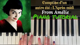 Comptine d’un autre été, l’après-midi (Amélie Theme) - Easy Piano Tutorial