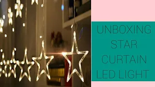 #DiwaliDecoration #HomeDecoration  Star curtain LED string Lights/  UNBOXING/ STAR Lighting...