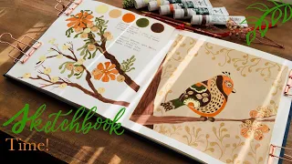 Flip - through of my watercolor sketchbook + New painting