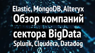 Обзор компаний BigData   Elastic, MongoDB, Alteryx, Splunk, Cloudera, DataDog