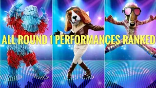 All Round 1 Performances Ranked Masked Dancer UK