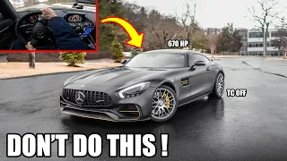 Insane Launch Control Challenge in My 670HP AMG GTS! Traction Control Test!