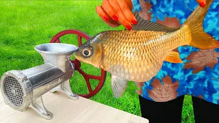 Experiment: Meat Grinder vs FAT FISH