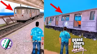 How To Get This Train in GTA Vice City? Hidden Place | GTAVC Train Cheats & Myths