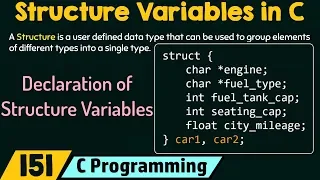 Declaring Structure Variables