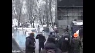 Бій на Грушевского.- Battle on Hrushevskogo street ( Події 22.01.2014 ) Бой на Грушевского.