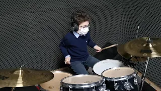 "Uptown Funk " -Bruno Mars & Mark Ronson -Drum Cover By Marco Solimini (9 Years Old)