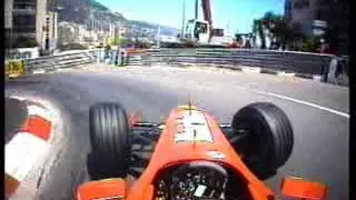 F1 onboard lap   Montecarlo 2002  Rubens Barrichello Ferrari