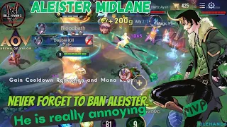 Aleister Midlane Gameplay|| AOV || MVP || Annoying Mage(@idlehands1571 )