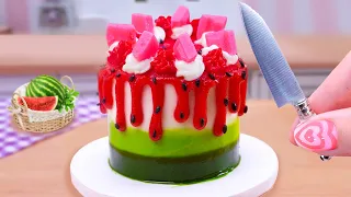 Delicious Miniature Watermelon Cake Decorating 🍉 Perfect 1000+ Miniature Ideas Fondant Cake