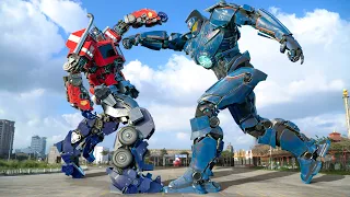 Transformers: Optimus Prime vs Jaeger Gipsy Final Fight #2024 | Paramount Pictures [HD]