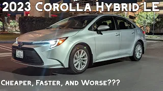2023 Toyota Corolla Hybrid LE Review - New Features + Styling for 2023, Cargo Space, Passenger Room
