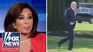 Judge Jeanine: Biden 'literally running away' from reporters asking about 'Armageddon'
