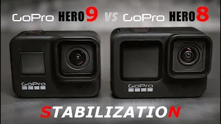 GoPro HERO 9 vs GoPro HERO 8 STABILIZATION REVIEW